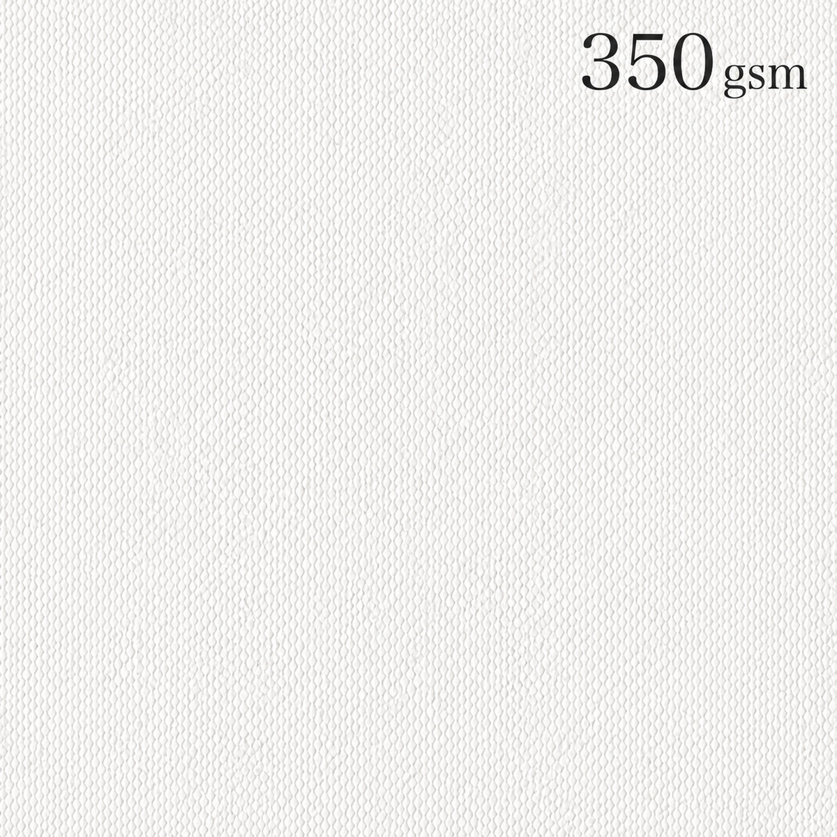 Deconix Select white textured printable wallcovering swatch labelled 350 gsm.