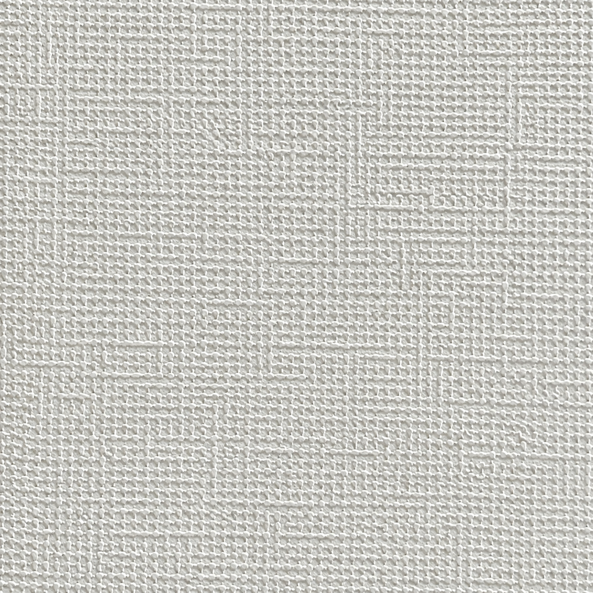 Deconix Pulpa white printable wallcovering media with woven textile-effect textured embossing