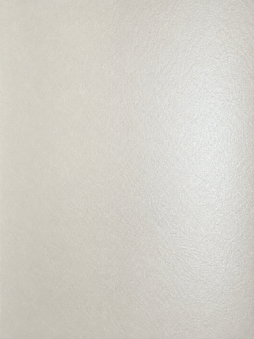 Pearl white metallic printable wallcovering media with subtle reflective textured finish