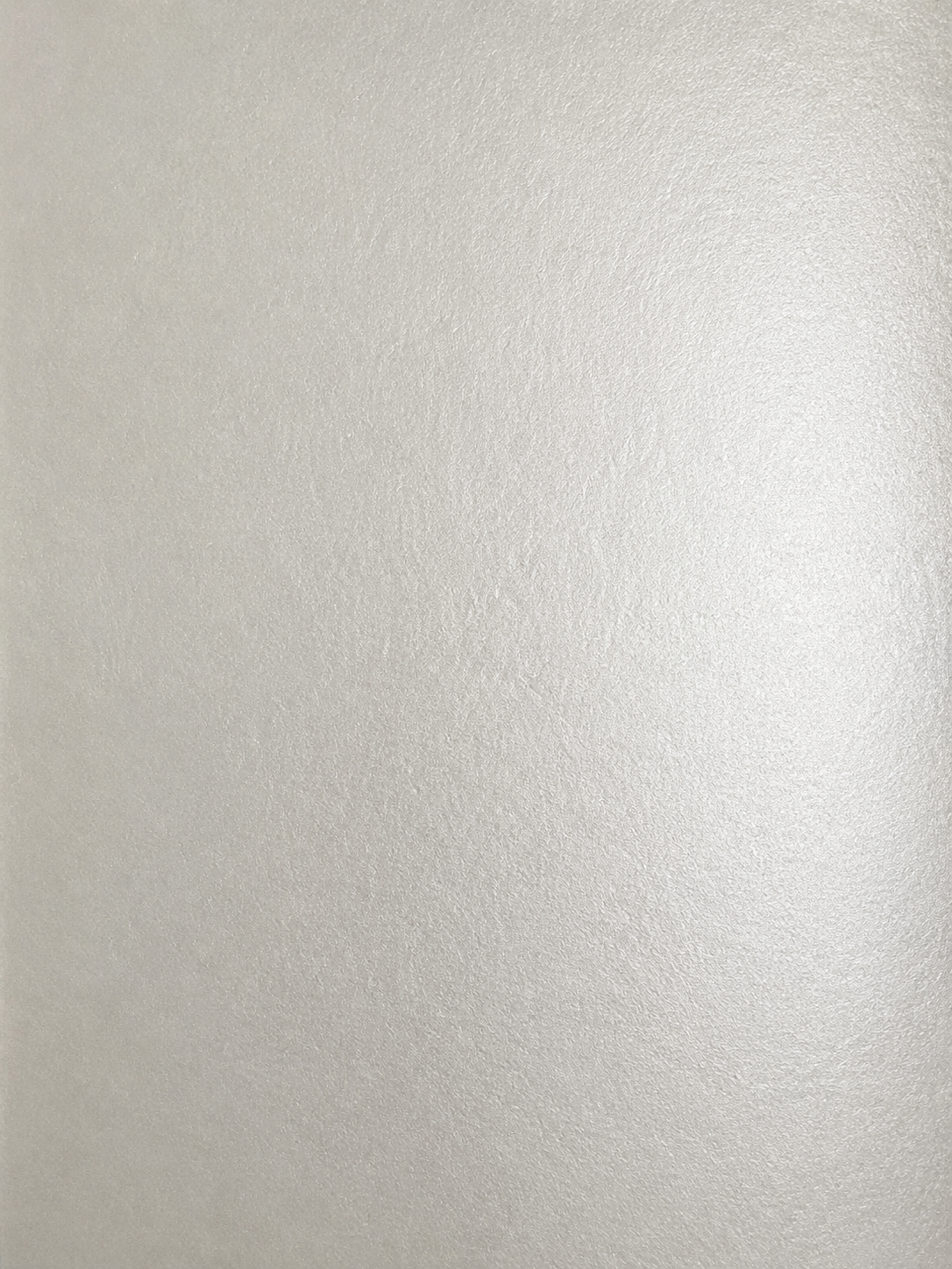 Silver pearl metallic printable wallcovering media with subtle reflective textured finish